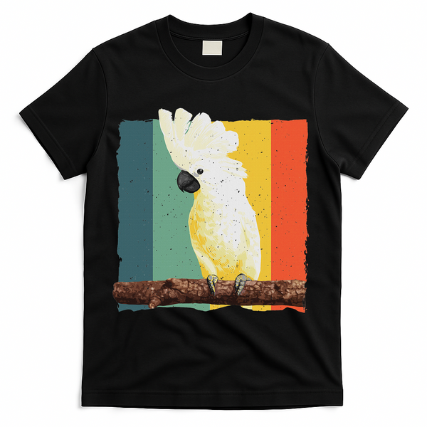 Cool Cockatoo Art For Women Parrot Lover Goffin Cockatoo T-Shirt - Black