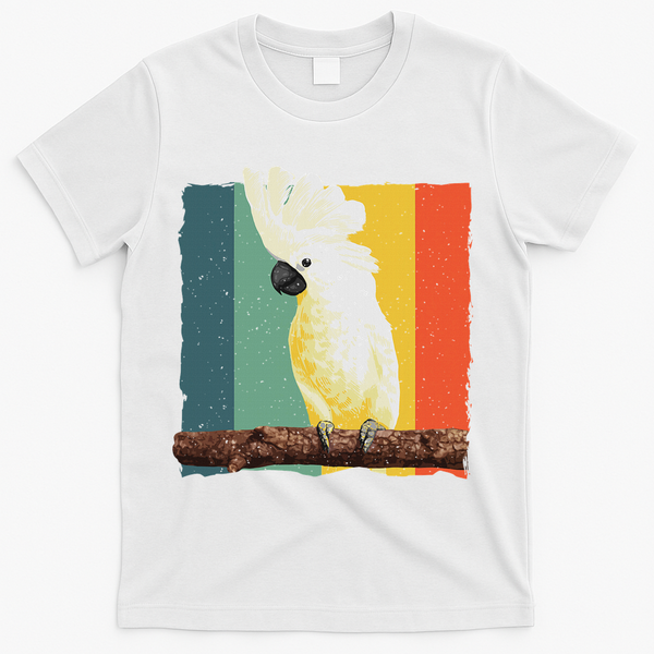 Cool Cockatoo Art For Women Parrot Lover Goffin Cockatoo T-Shirt - White