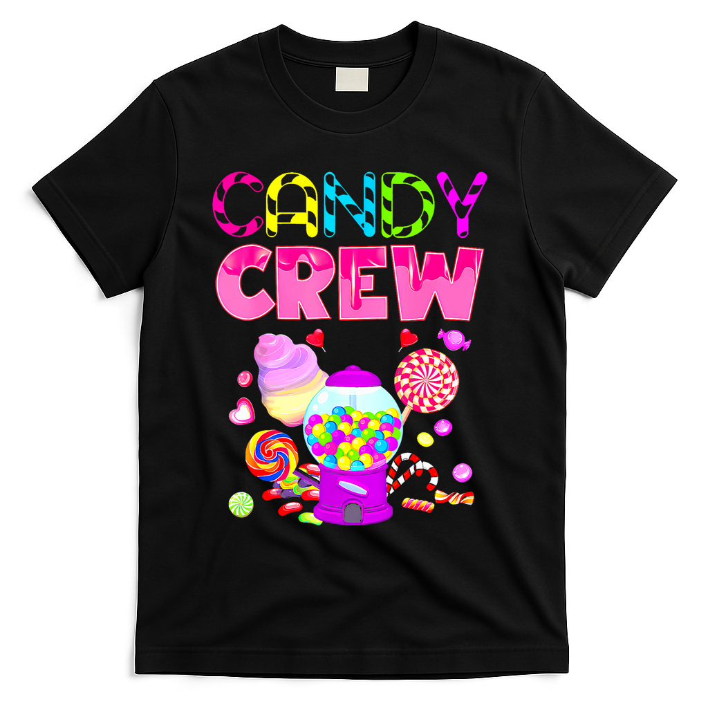 Candy Crew Candy Costume Candy Land Sweetie T-Shirt - Black