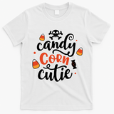 Candy Corn Cutie Halloween T-Shirt - White
