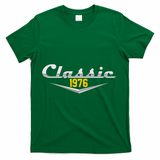 Classic Car Emblem 1976 50th Birthday T-Shirt - Green