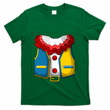 Clown Costume Funny Circus Play Halloween T-Shirt - Green