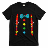 Clown Costume Halloween Funny Circus Clown DIY Costume T-Shirt - Black