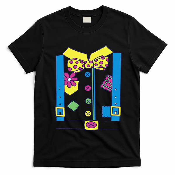 Clown Circus Halloween Clown Costume T-Shirt - Black