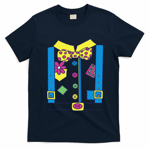 Clown Circus Halloween Clown Costume T-Shirt - Navy Blue