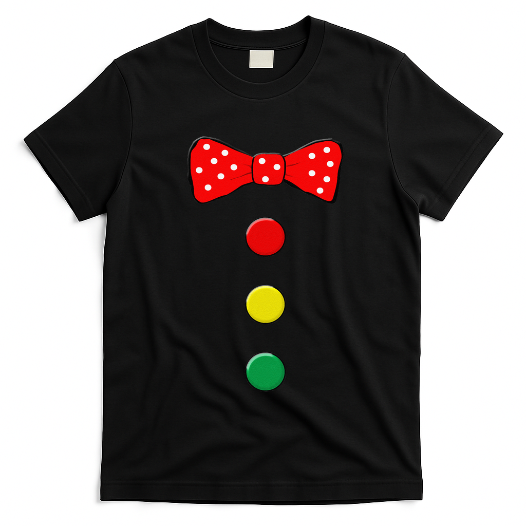 Clown Costume Halloween Funny Circus Clown Matching Family T-Shirt - Black