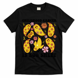 Childhood Cancer Is Boo Sheet Cancer Awareness Month Halloween T-Shirt - Black