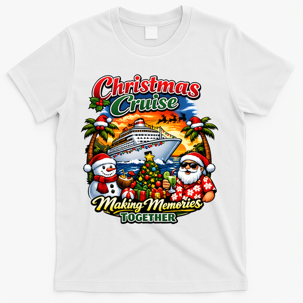 Christmas Cruise Making Memories Together T-Shirt - White