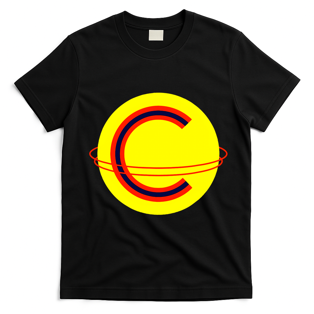 Captain Cosmic Space Superhero T-Shirt - Black