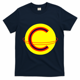 Captain Cosmic Space Superhero T-Shirt - Navy Blue