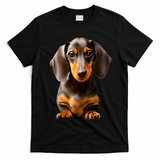 Cute Dachshund Dog Lover Animal Pet Trainer Best Gift T-Shirt - Black