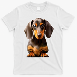 Cute Dachshund Dog Lover Animal Pet Trainer Best Gift T-Shirt - White