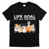 Cute Dog Design For Women Pet Animal Dog Owner T-Shirt - Black