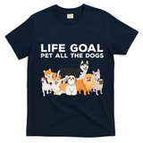 Cute Dog Design For Women Pet Animal Dog Owner T-Shirt - Navy Blue