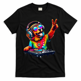 Colourful Dog DJ T-Shirt - Black