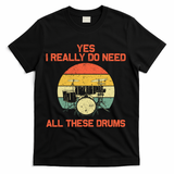 Cool Drumming Gifts Drummer Accessories & Stuff T-Shirt - Black