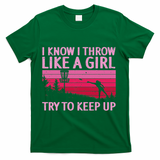 Cool Disc Golf Design For Women Disc Golf Player T-Shirt - Green