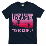 Cool Disc Golf Design For Women Disc Golf Player T-Shirt - Navy