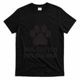Cotton Dog Hair Funny Dog Saying T-Shirt - Black