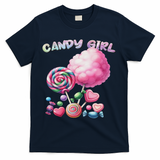 Candy Dress Halloween Costume Treat Lover T-Shirt - Navy