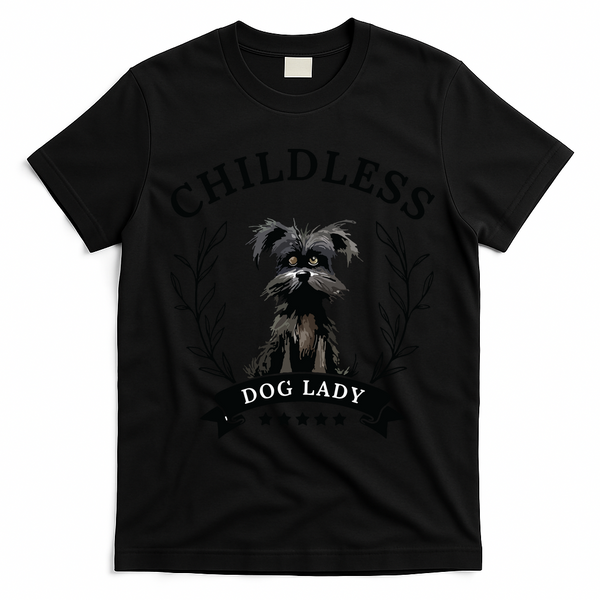 Childless Dog Lady For President 2024 Childless Dog Lady T-Shirt - Black