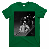 Cool Dog with Sunglasses and Iced Coffee Vibes T-Shirt - Irish Green