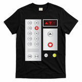 Cool Elevator Buttons Art Funny Funny Lift Halloween Costume T-Shirt - Black