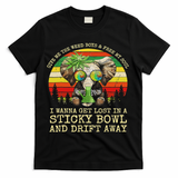 Cool Elephant Smoking Weed Bong Marijuana Cannabis Stoner T-Shirt - Black