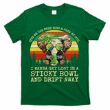 Cool Elephant Smoking Weed Bong Marijuana Cannabis Stoner T-Shirt - Green