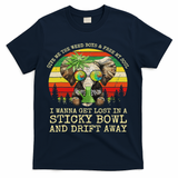 Cool Elephant Smoking Weed Bong Marijuana Cannabis Stoner T-Shirt - Navy