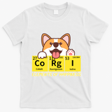Corgi Elements Tab Of Happiness Funny For Corgi Mom And Dad T-Shirt - White