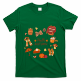 Cute Fall Autumn Little Things Retro Fall Hello Autumn T-Shirt - Irish Green