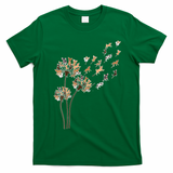 Chihuahua Flower Fly Dandelion Chihuahua Funny Dog Lover V Neck T-Shirt - Irish Green