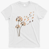 Chihuahua Flower Fly Dandelion Chihuahua Funny Dog Lover V Neck T-Shirt - White
