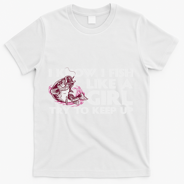 Cool Fishing For Women Trout Angler Bass Fish Hunting T-Shirt - White