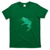Cosmic Frog In Water Ripples Nature Wildlife T-Shirt - Irish Green