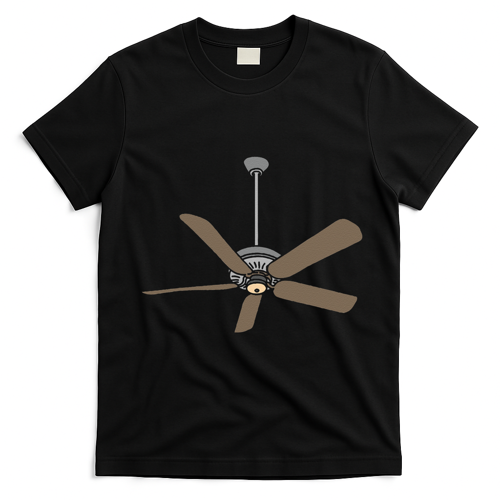Ceiling Fan Lazy DIY Halloween Costume Funny Easy T-Shirt - Black