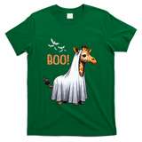 Cute Giraffe Boo Halloween Costume Zoo Lover T-Shirt - Green