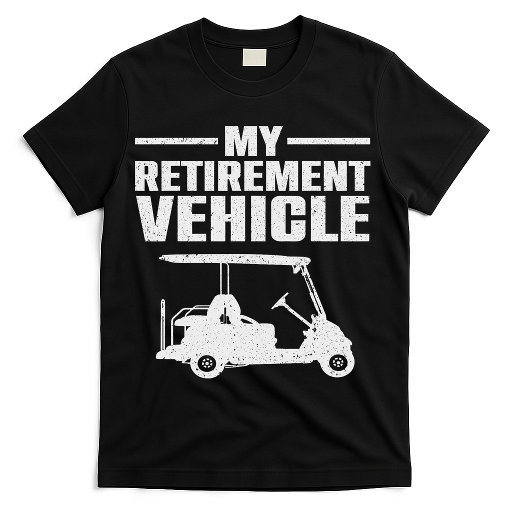 Cool Golf Cart Design For Women Golfer Golf Cart Lover T-Shirt - Black