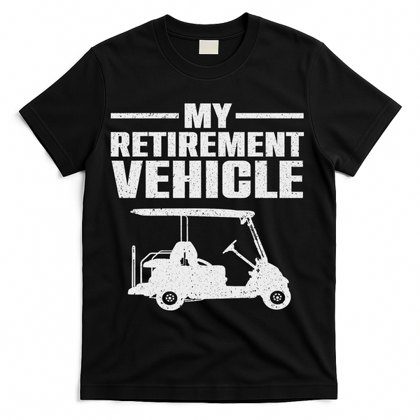 Cool Golf Cart Design For Women Golfer Golf Cart Lover T-Shirt - Black