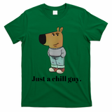 Chill Guy Dog Meme Funny Chill Guy Meme T-Shirt - Irish Green