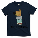 Chill Guy Dog Meme Funny Chill Guy Meme T-Shirt - Navy Blue