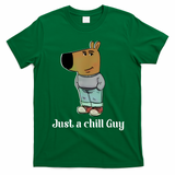 Chill Guy Dog Funny Chill Guy Meme T-Shirt - Irish Green