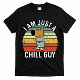 Chill Guy Meme Dog Cool Internet Statement T-Shirt - Black