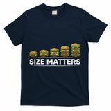 Cool Hamburger Gift For Women Funny Fast Food Size T-Shirt - Navy
