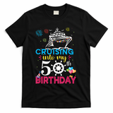 Cruising Into My 50th Birthday Cruise Party Cruise Crew T-Shirt - Black