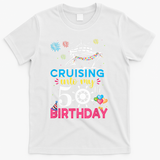 Cruising Into My 50th Birthday Cruise Party Cruise Crew T-Shirt - White