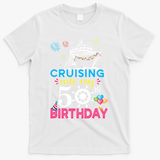 Cruising Into My 50th Birthday Cruise Party T-Shirt - White
