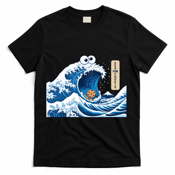 Cookie In The Sea T-Shirt - Black