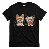 Cute I Was Normal Two Yorkie Ago Yorkie Mom Dad Mothers Day T-Shirt - Black